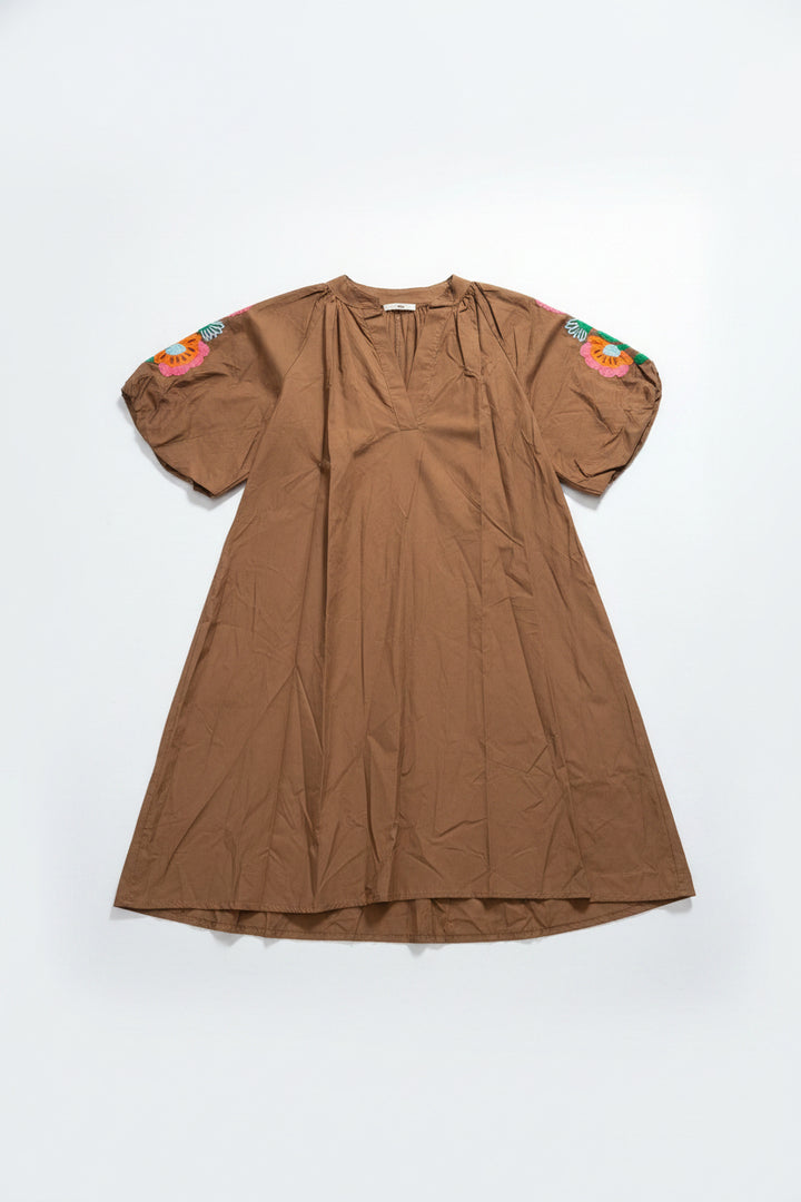 Codie Embroidered Sleeve Dress