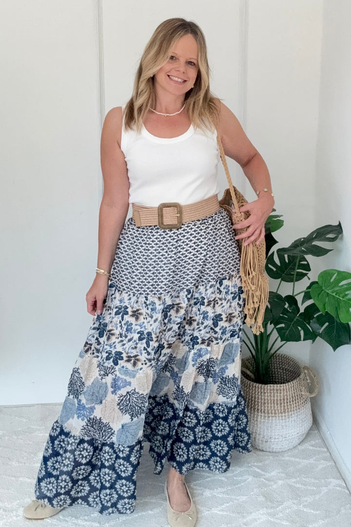 Elodie Patchwork Skirt