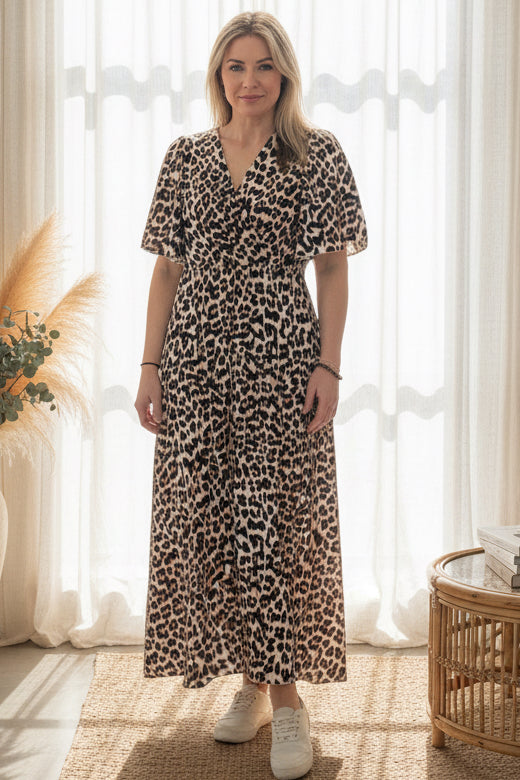 Seren Leopard Maxi Dress