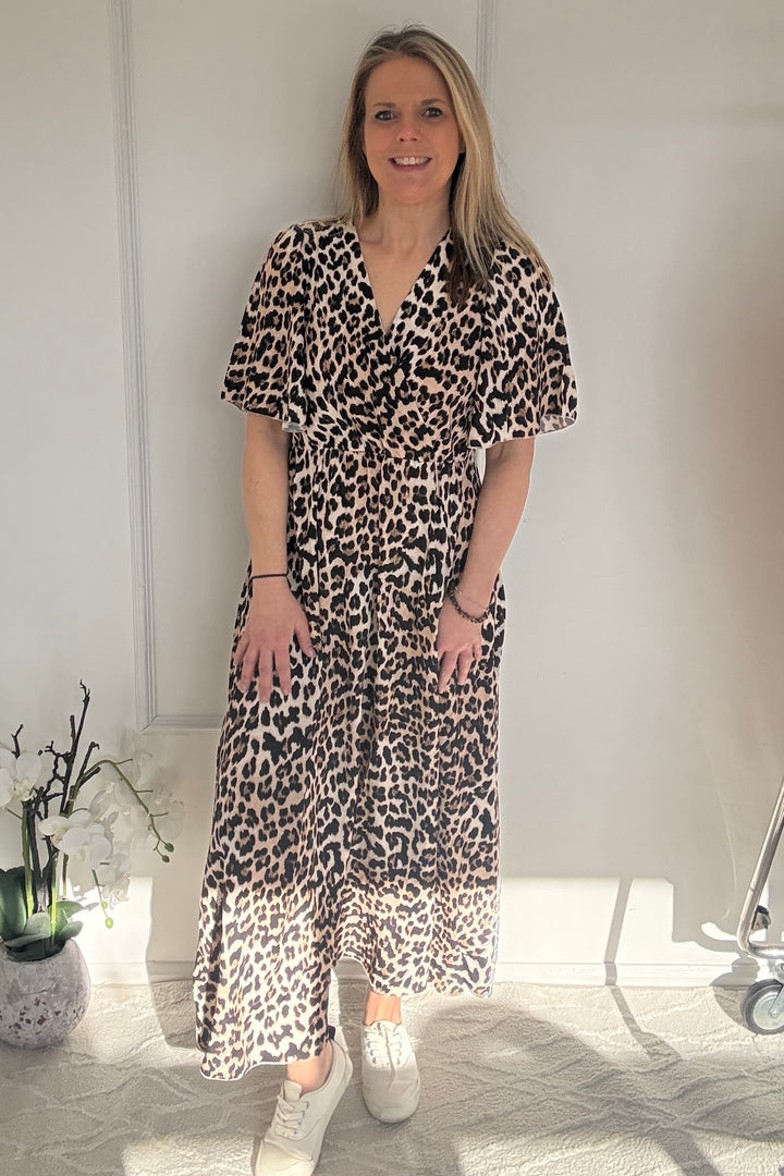 Seren Leopard Maxi Dress