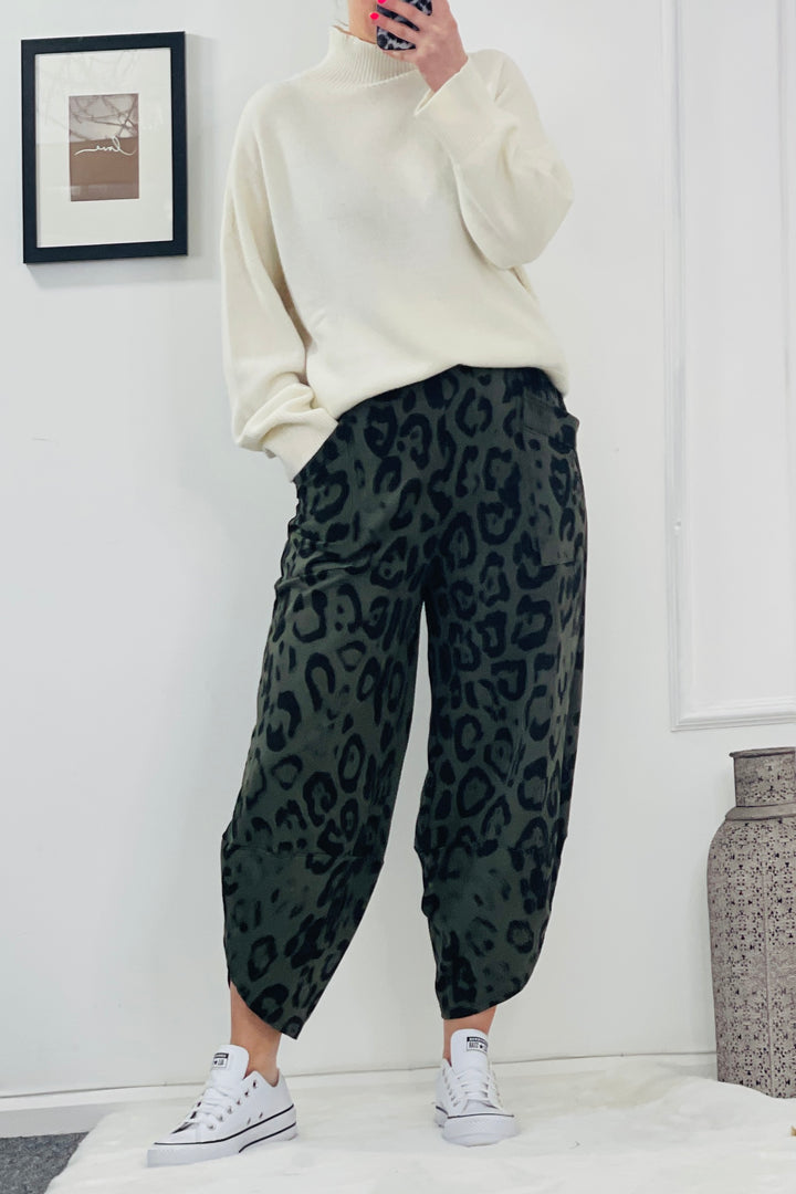 Gabriella Jogger Trousers | Khaki Leo