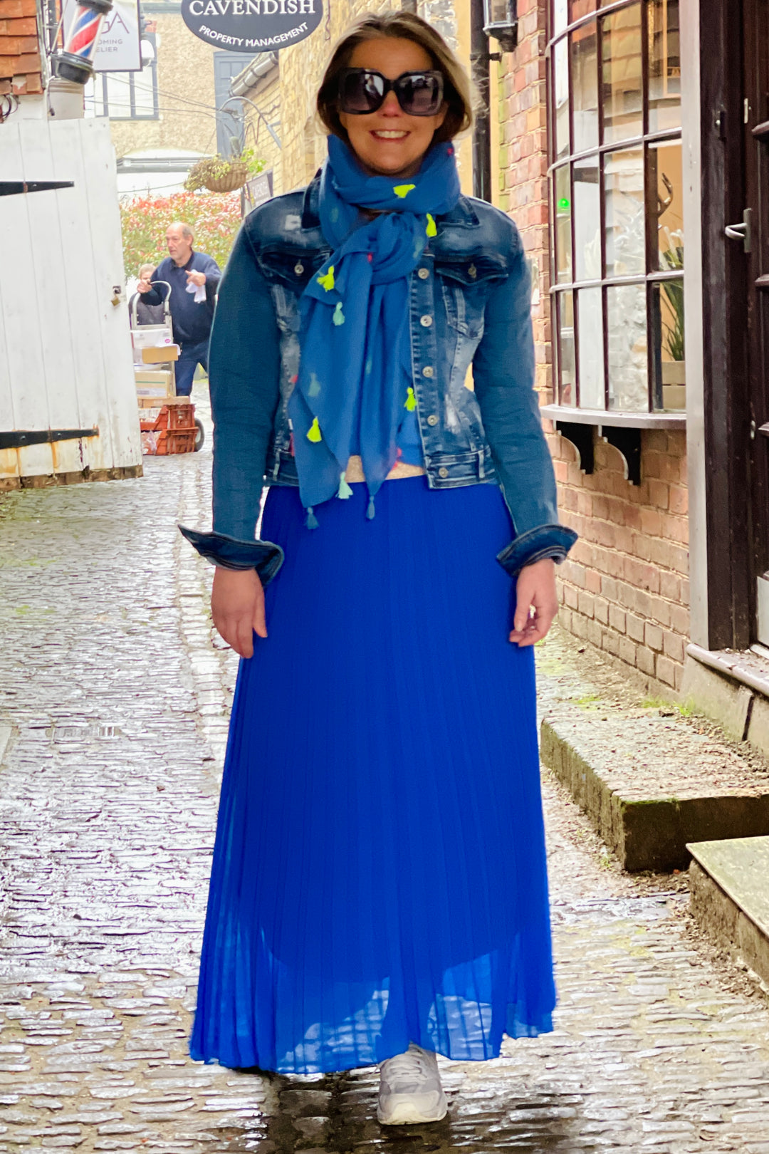 Pleated Maxi Skirt – south of the river