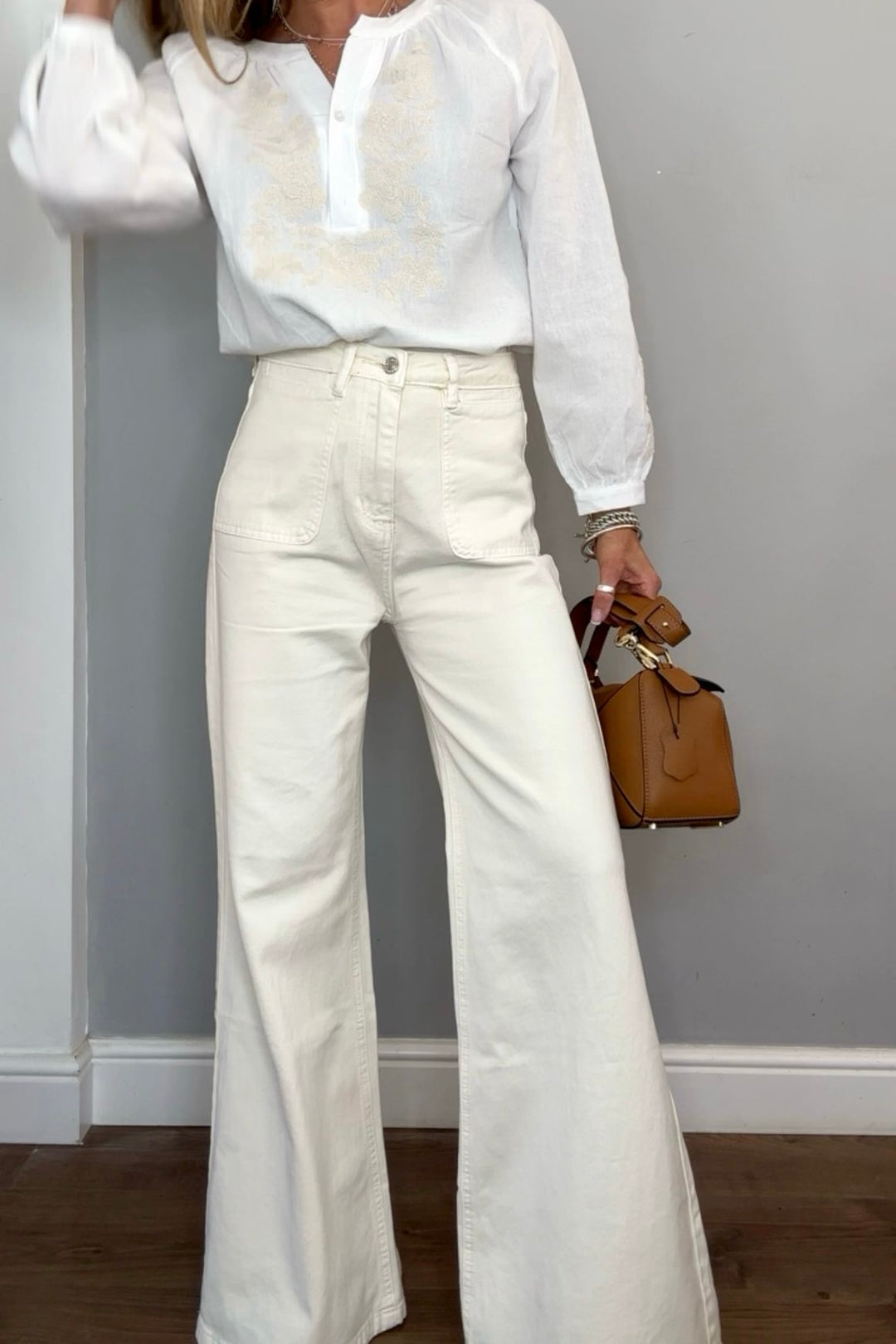 Amsterdam Cream Denim Jeans
