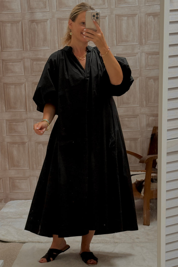 Suri All Cotton Dress | Black