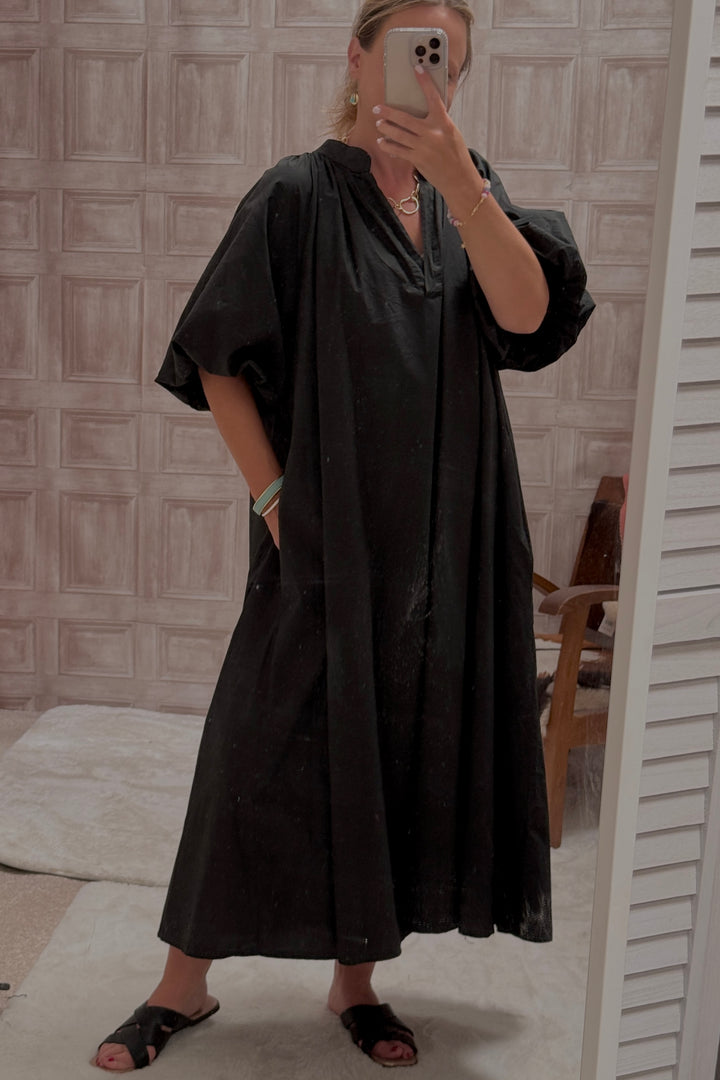 Suri All Cotton Dress | Black