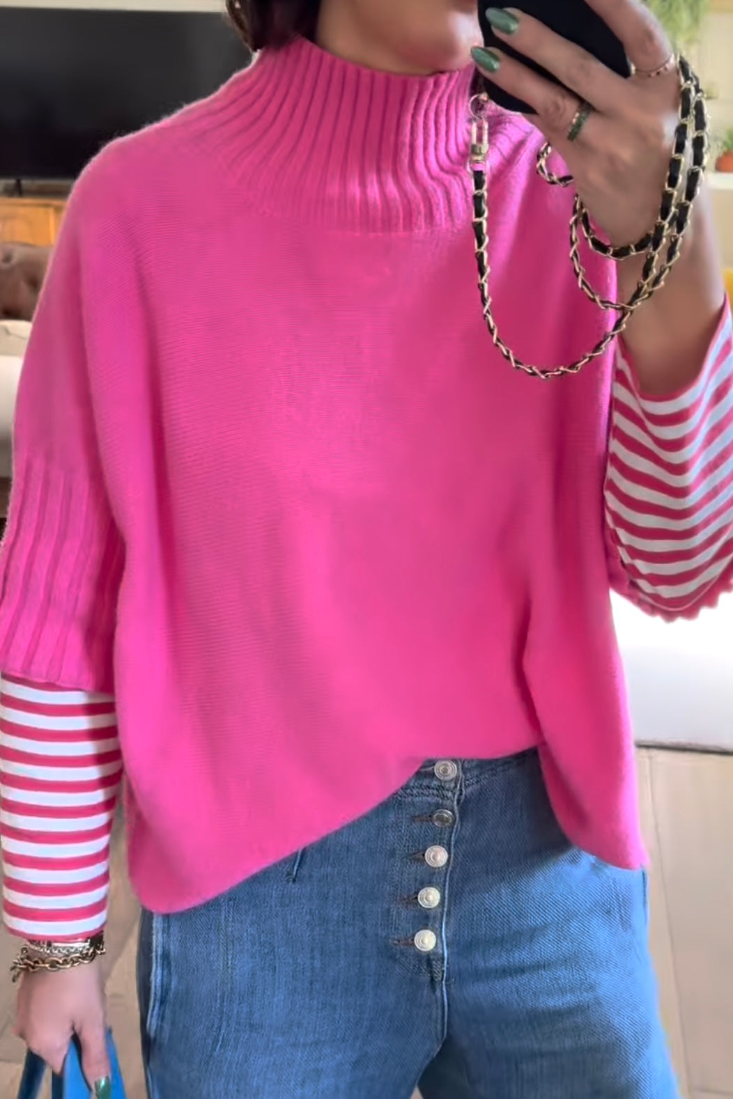 Phoebe Funnel Neck Knit Jumper