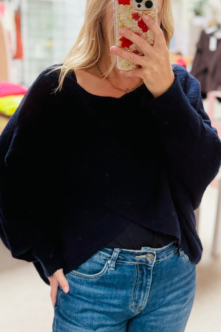 Jenny Crossover Batwing Jumper