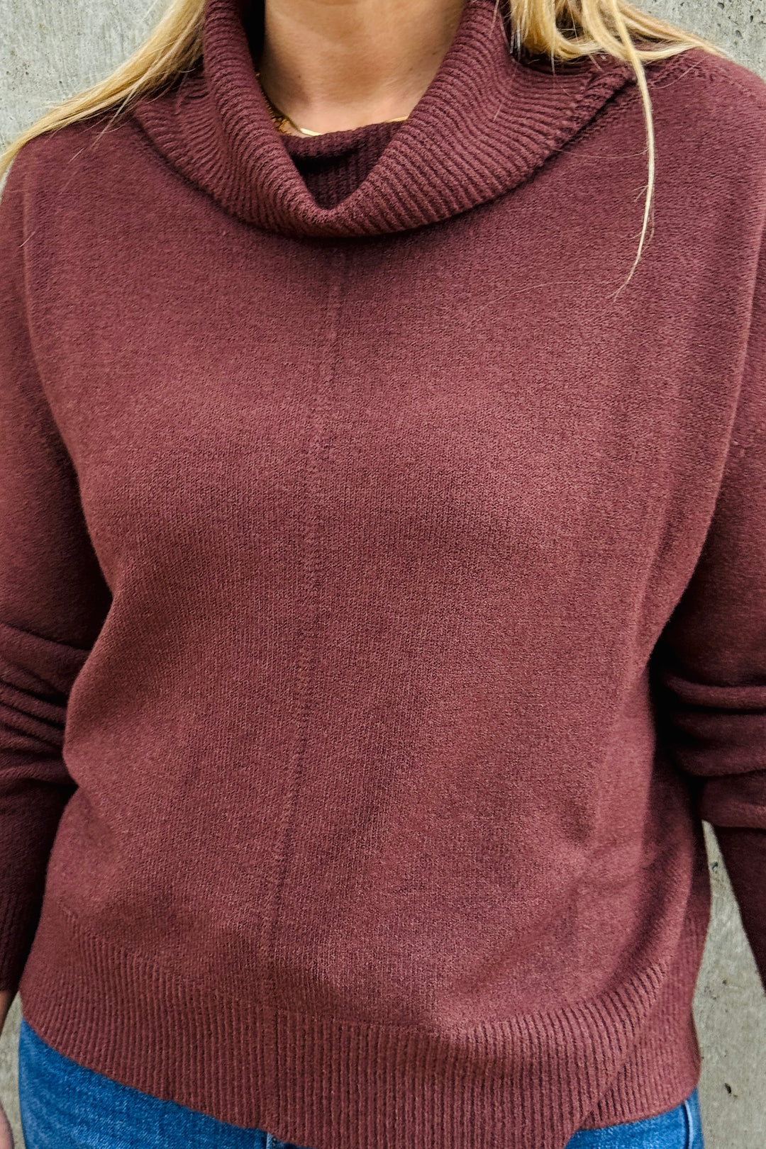 Jasmine Roll Cowl Neck Jumper