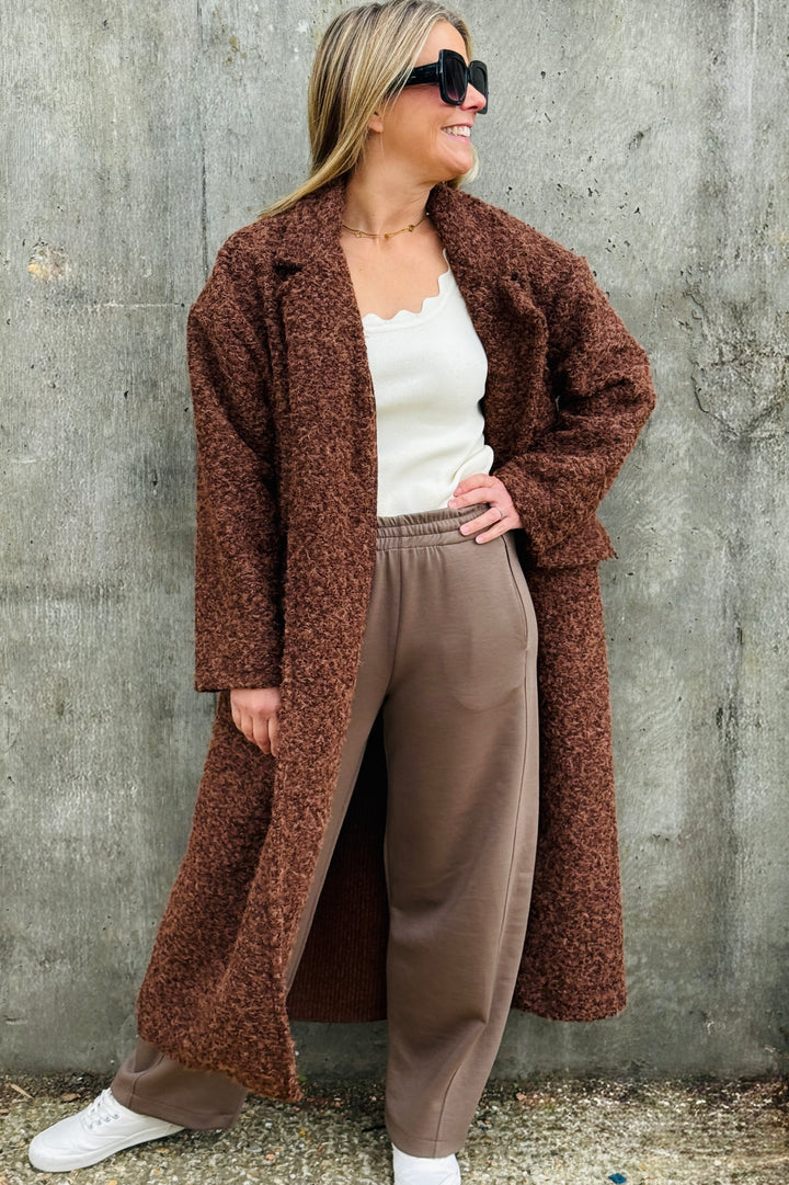 Celeste Side Pleat Barrel Joggers