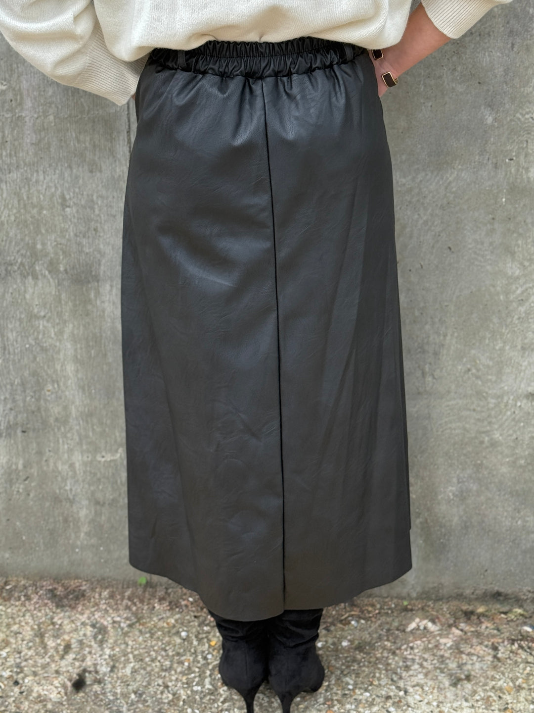 Roxie Pleather Skirt | Black
