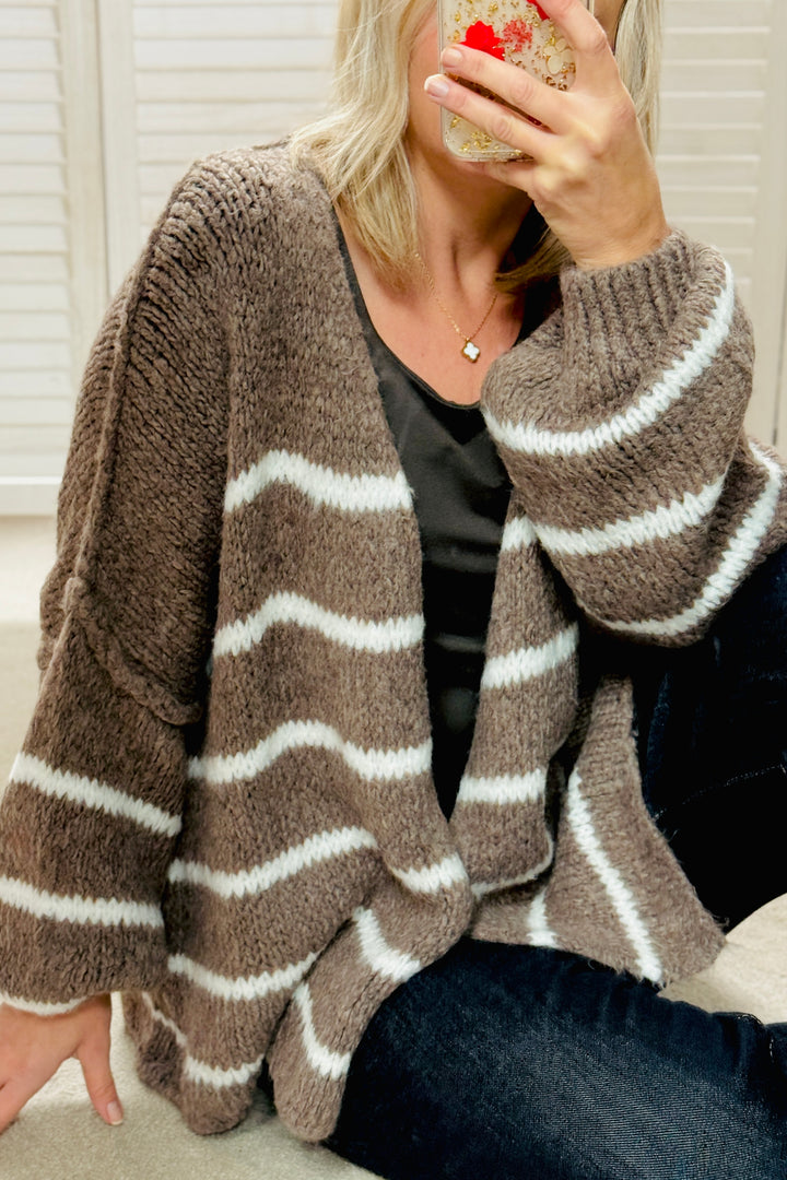Sophia Cardigan (Brown or Black)