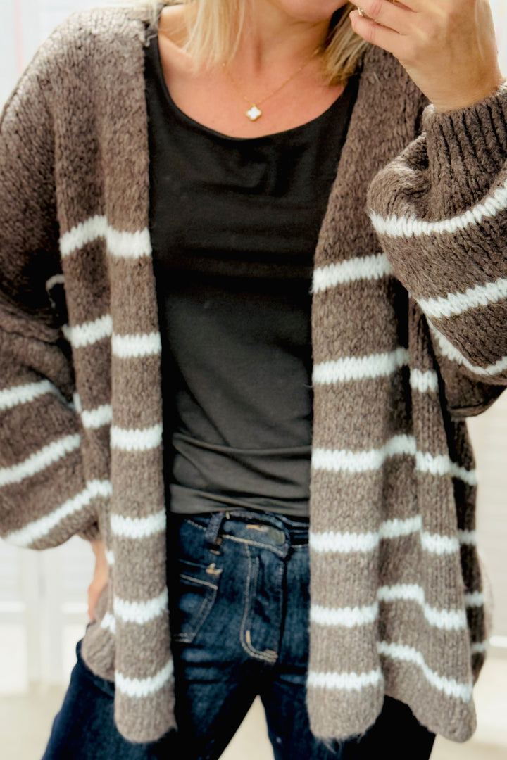 Sophia Cardigan (Brown or Black)