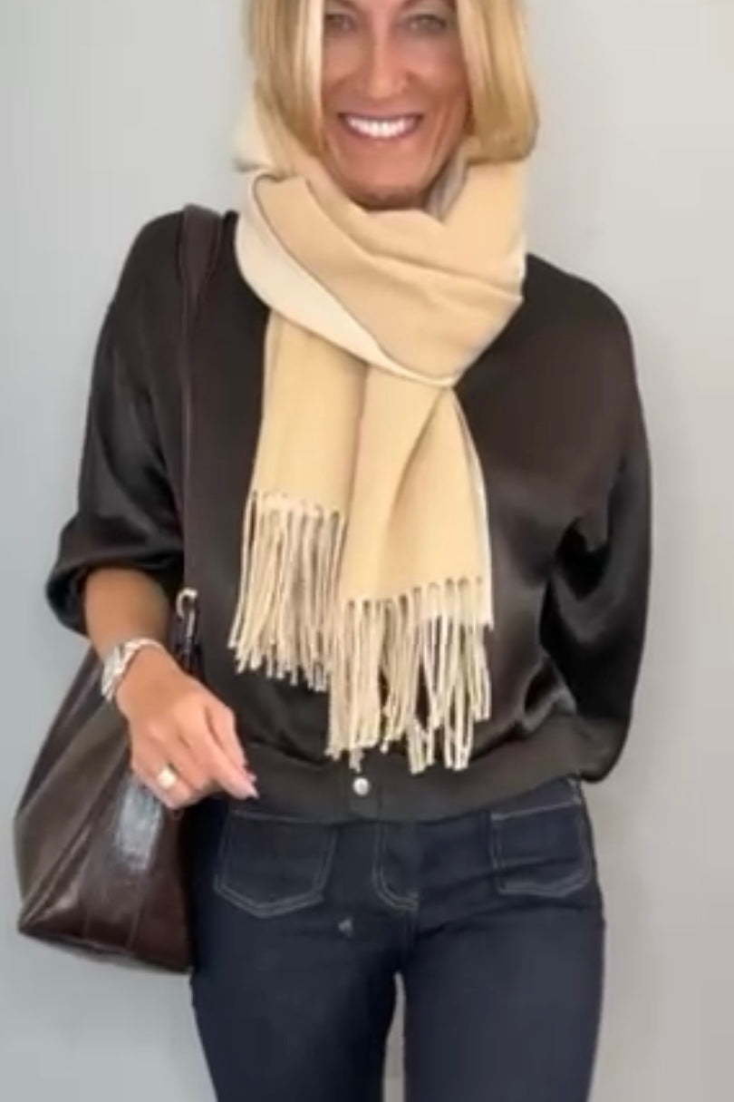 Luxury Cashmere Classic Tassel Scarf