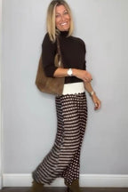 Sarah Polka Dot Skirt (Black or Chocolate)