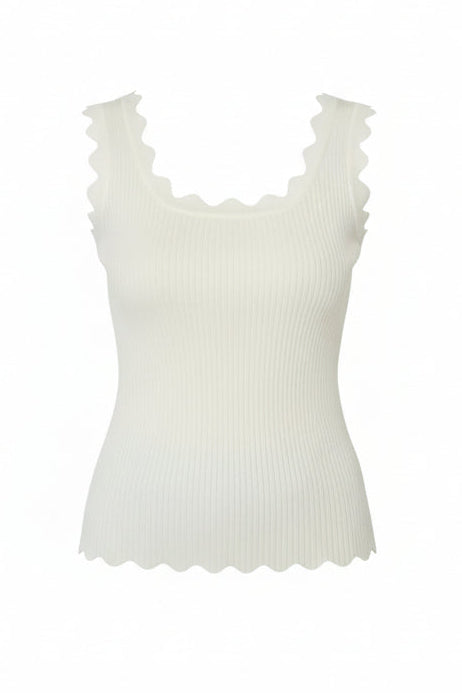 Paloma Scallop Top