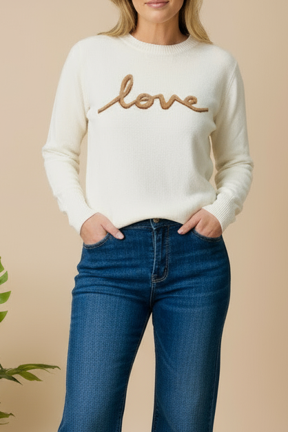 Love Cashmere Blend Jumper | Mocha