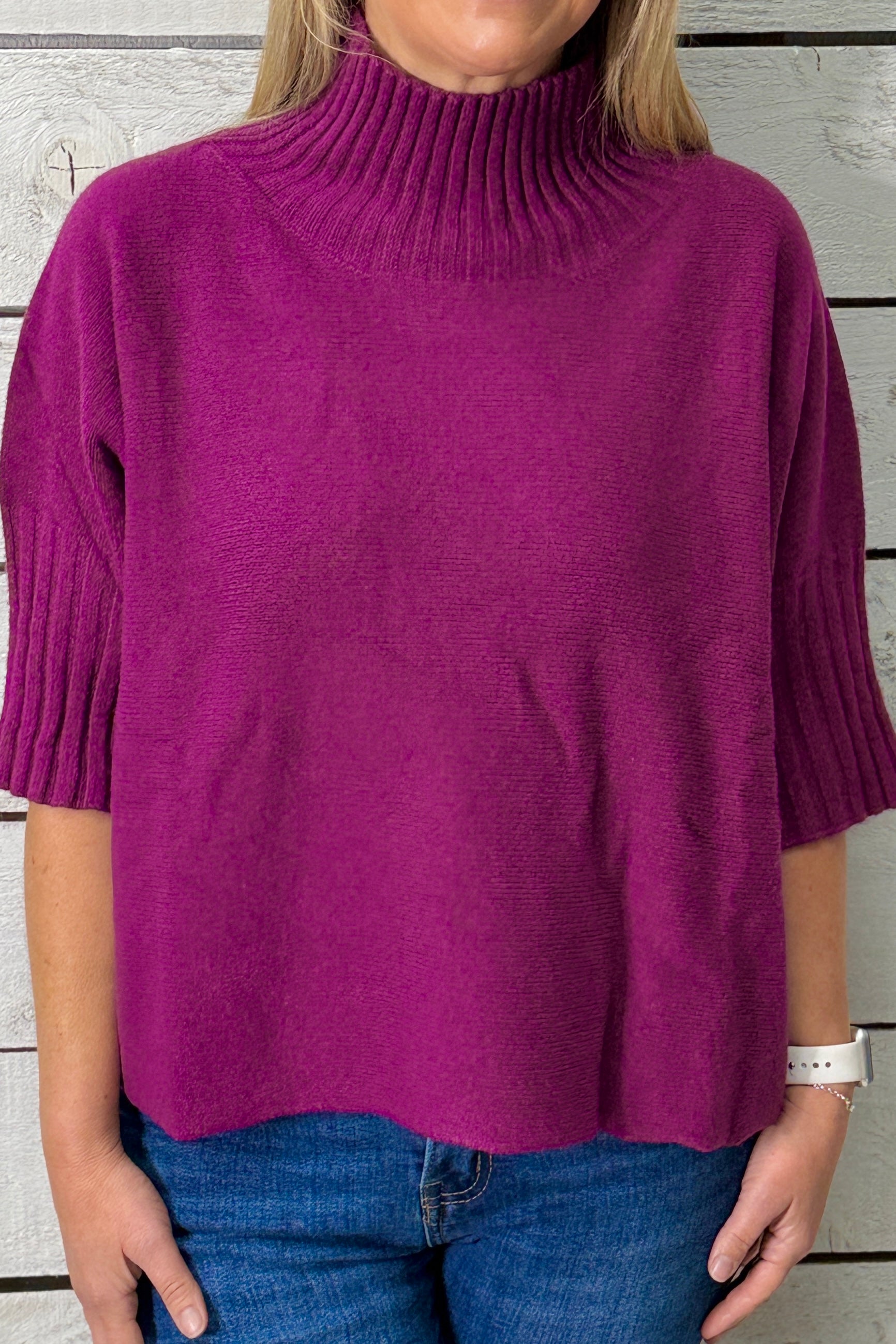 Phoebe Funnel Neck Knit Jumper