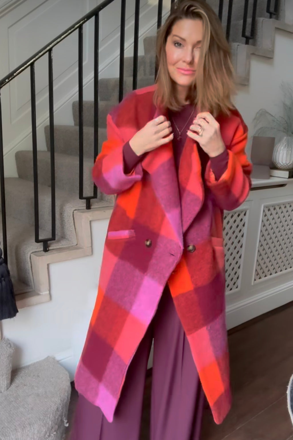 Heather Tartan Check Coat - colours to choose