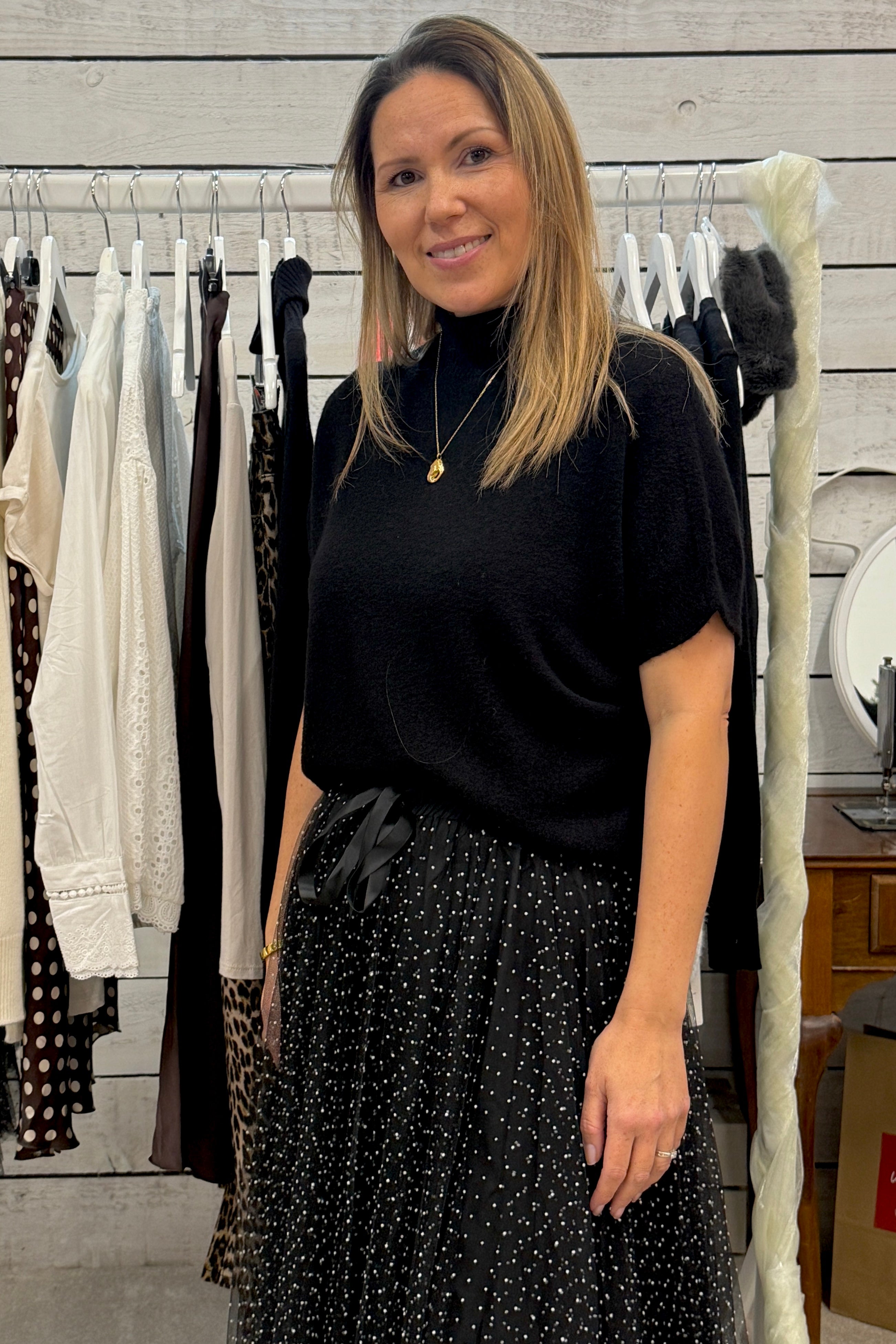 Annie Funnel Neck Jumper