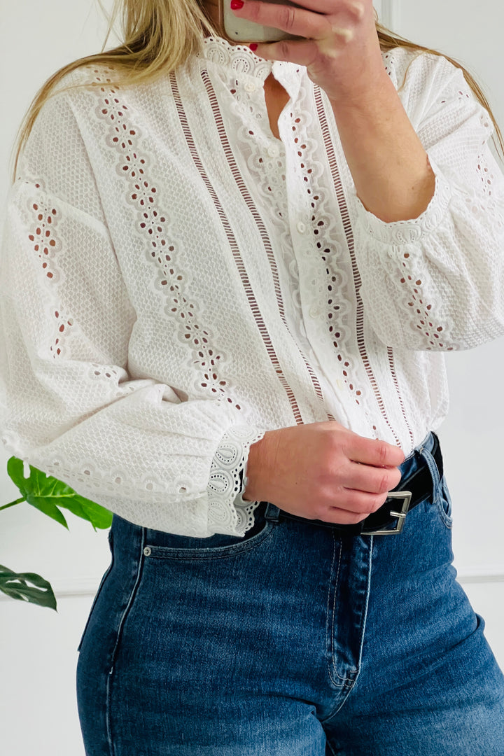 Camille Blouse | White