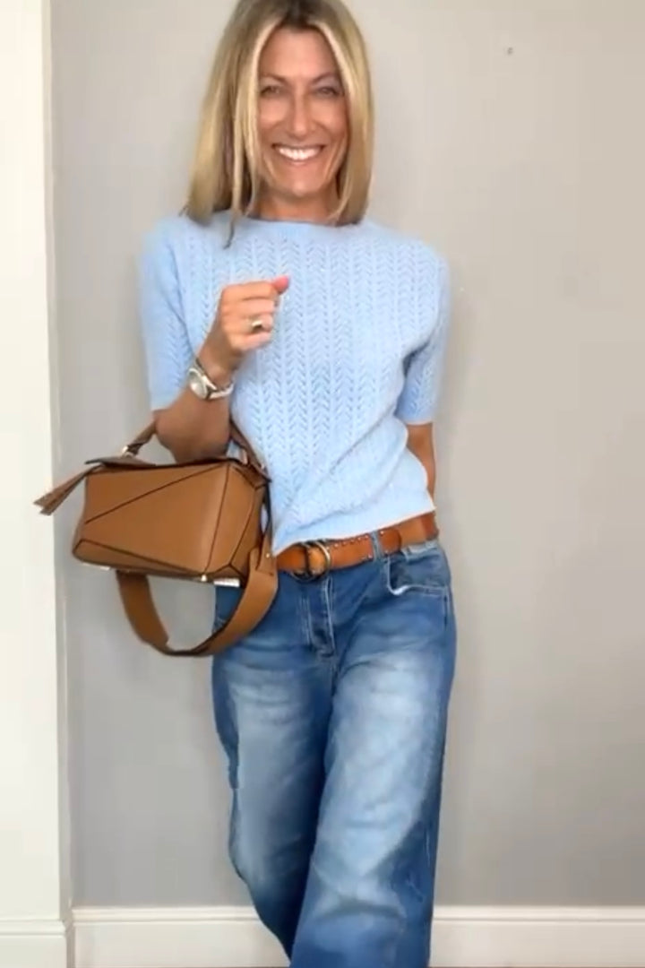 Charlotte Pointelle Top