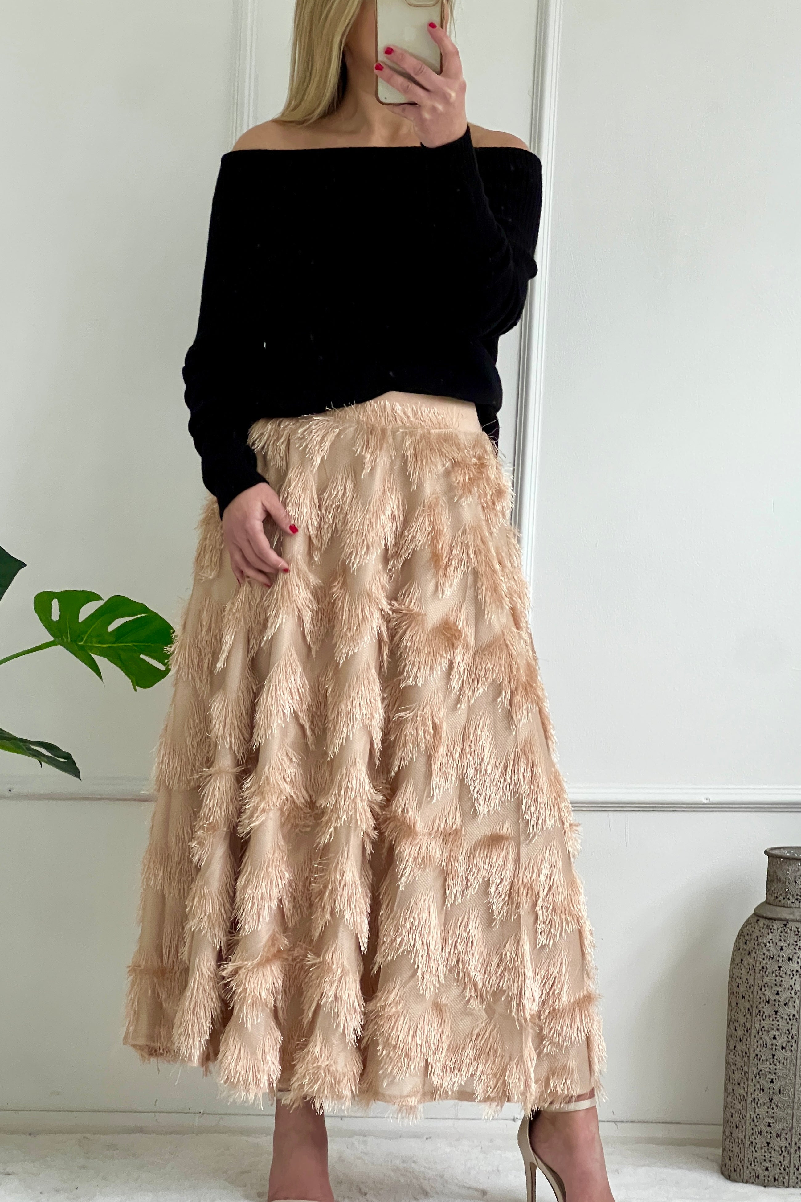 Victoria Eyelash Texture Skirt