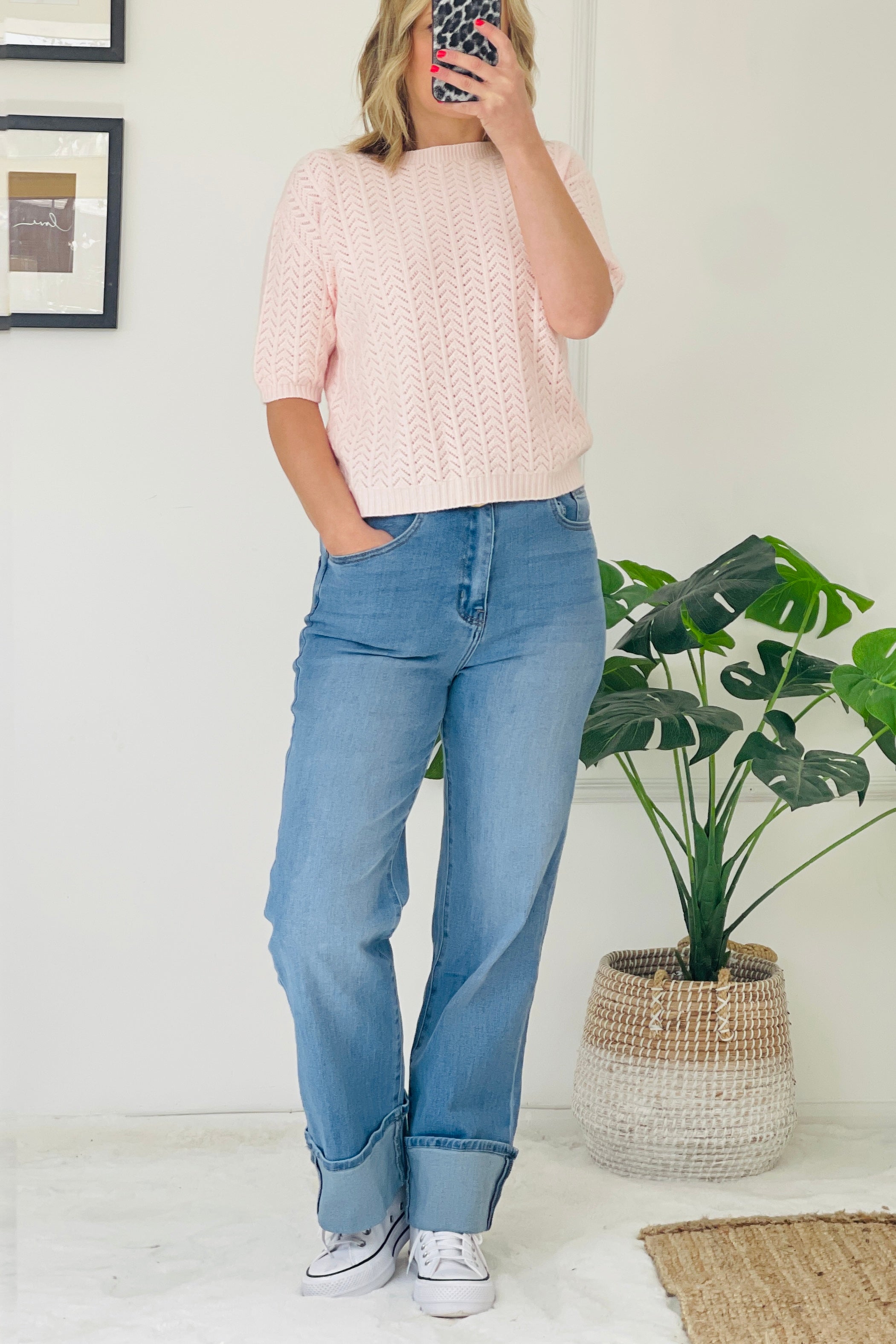 Charlotte Pointelle Top