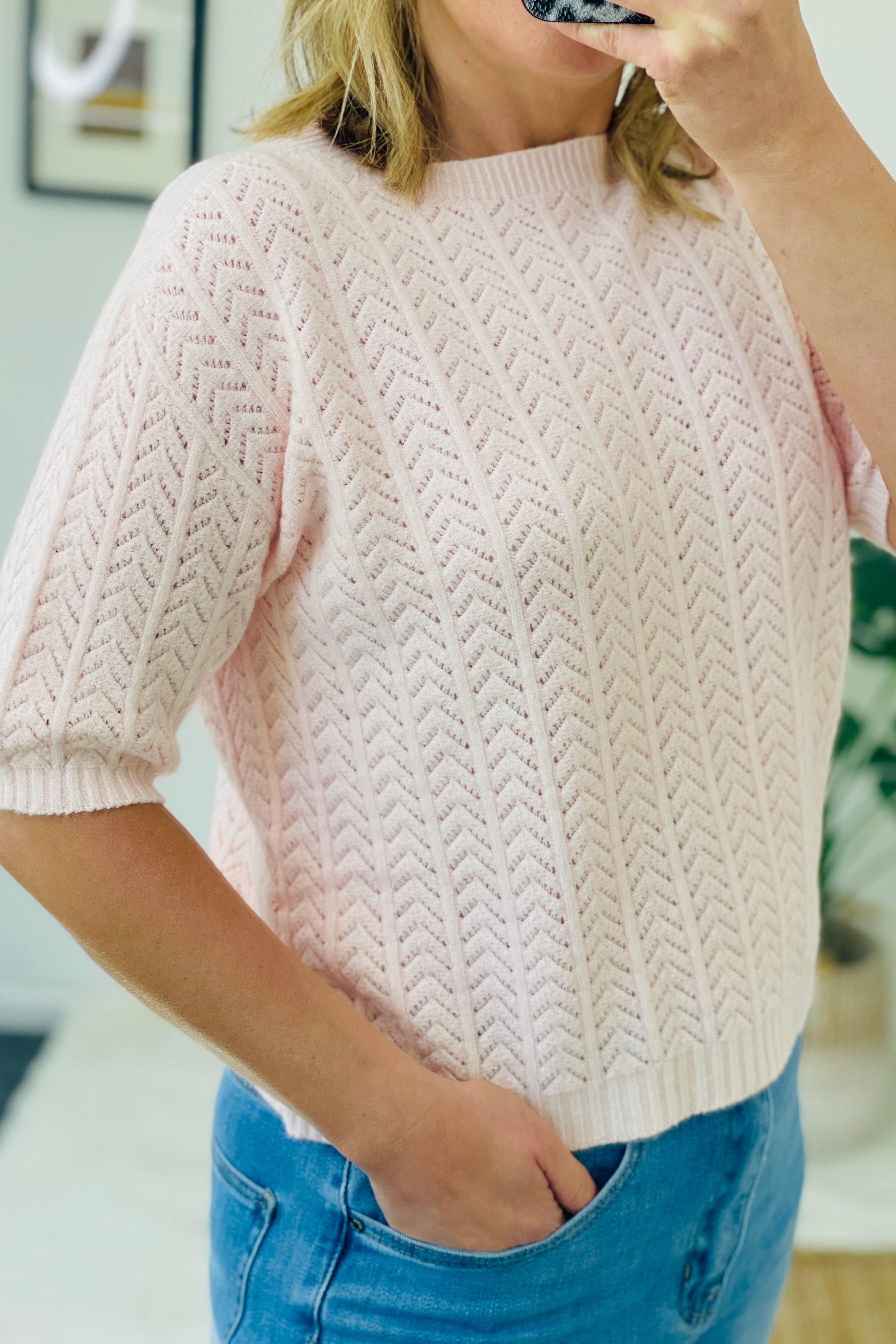 Charlotte Pointelle Top