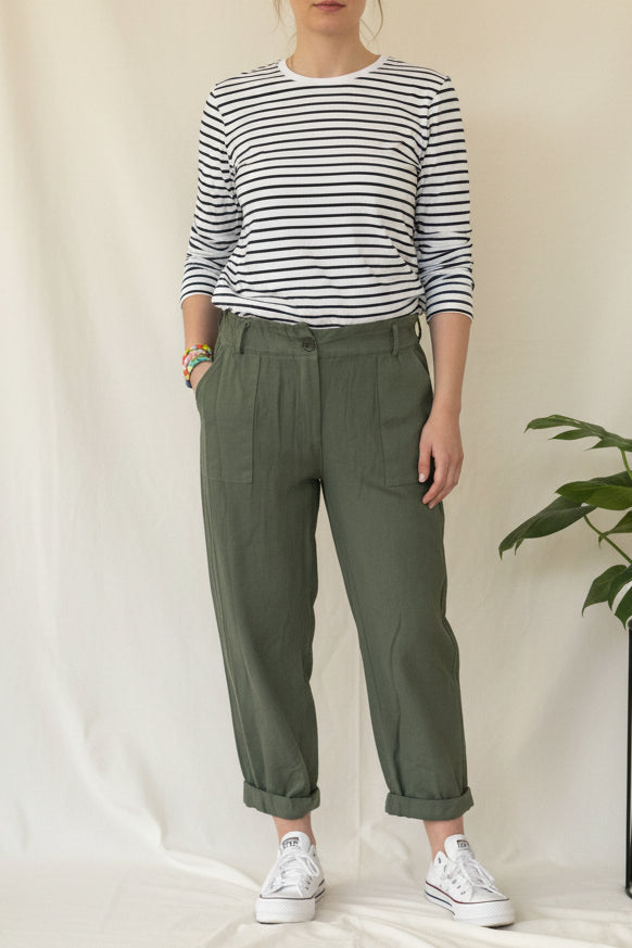 Carrot Trousers (Khaki)