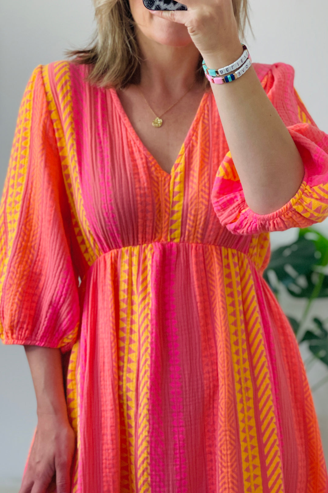 Davinia Cheesecloth Cotton Dress