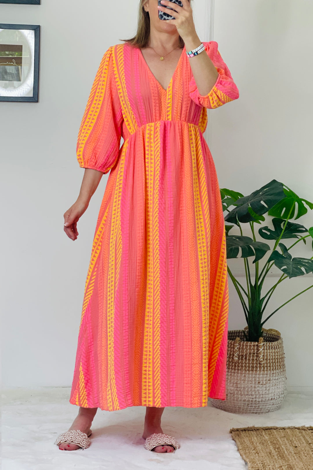 Davinia Cheesecloth Cotton Dress