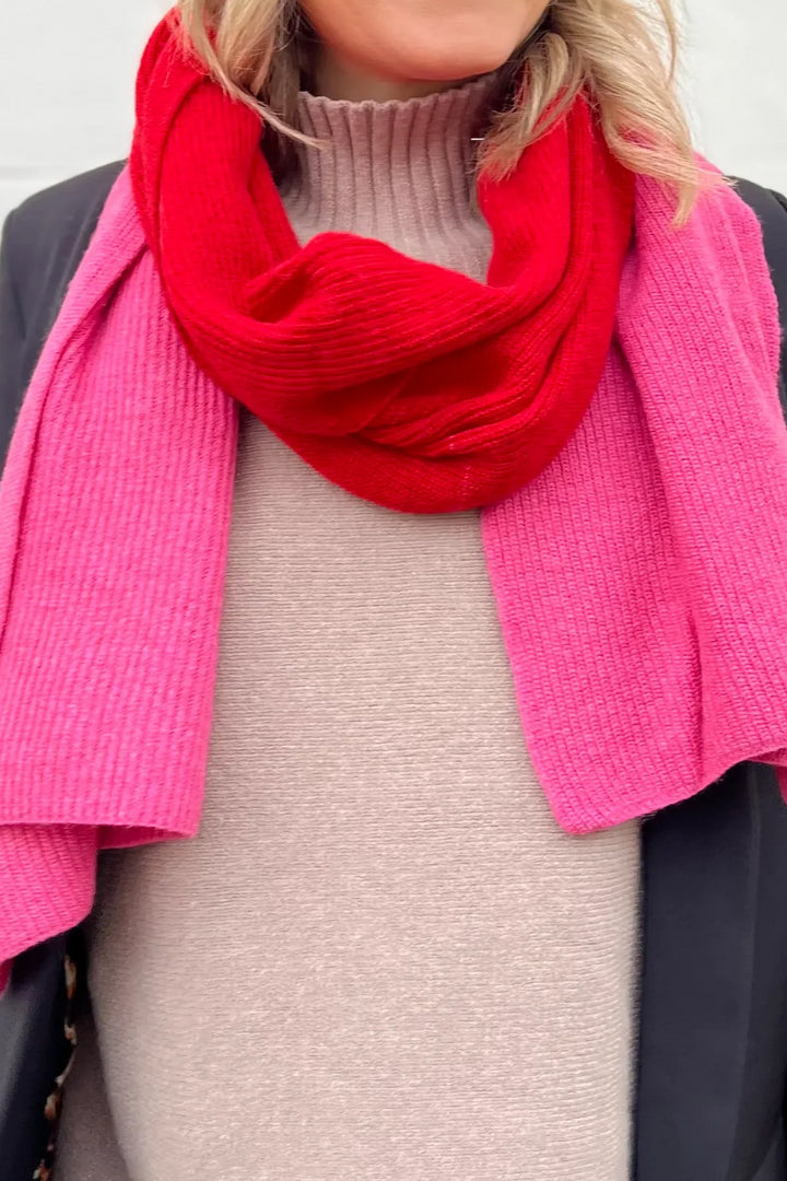 Two Tone Cashmere Blend Scarf