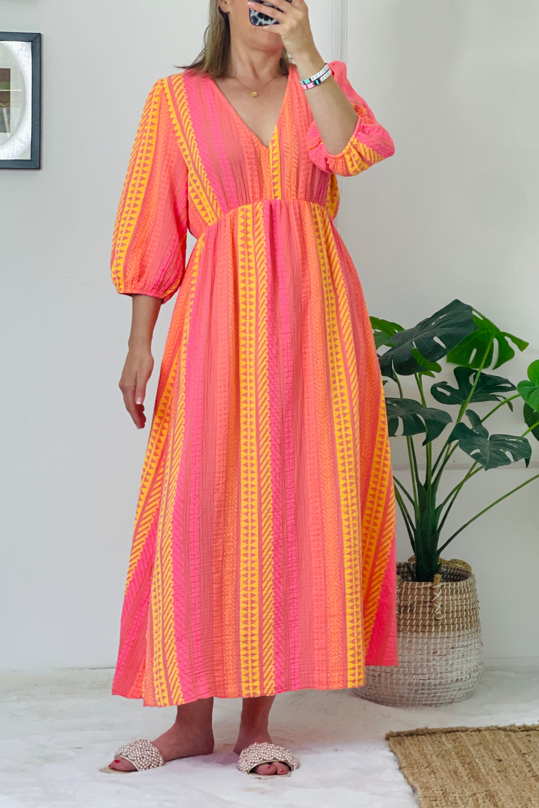 Davinia Cheesecloth Cotton Dress