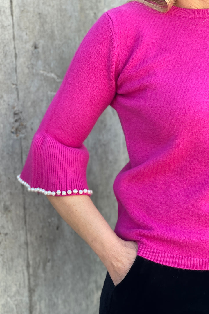 Patsy Pearl Knit | Hot Pink