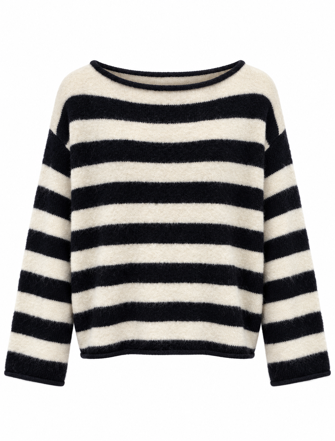 Noa Navy & Cream Stripe Jumper