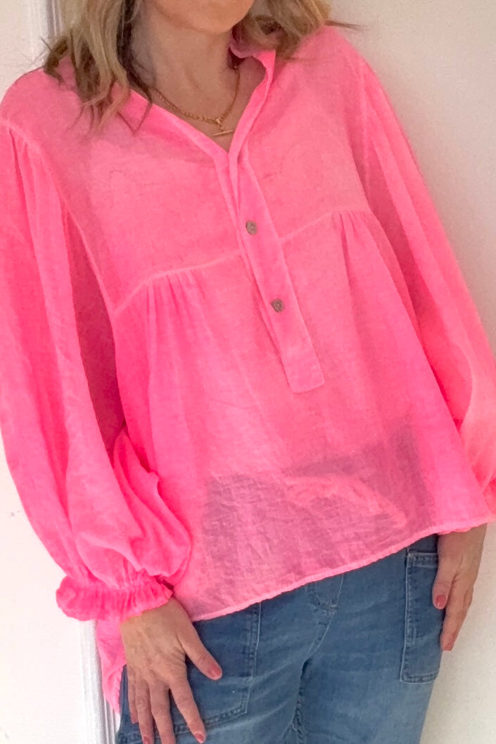 Rocco Neon Pink Blouse