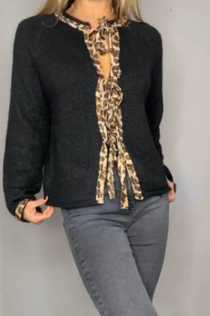 Nancy Bow Leopard Cardigan