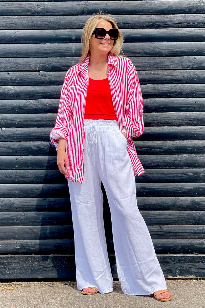 Bertie Stripe Cotton Oversize Blouse