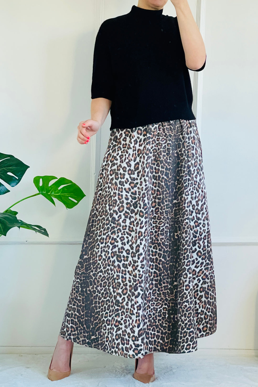 Celine Cotton Maxi Skirt | Classic Leo