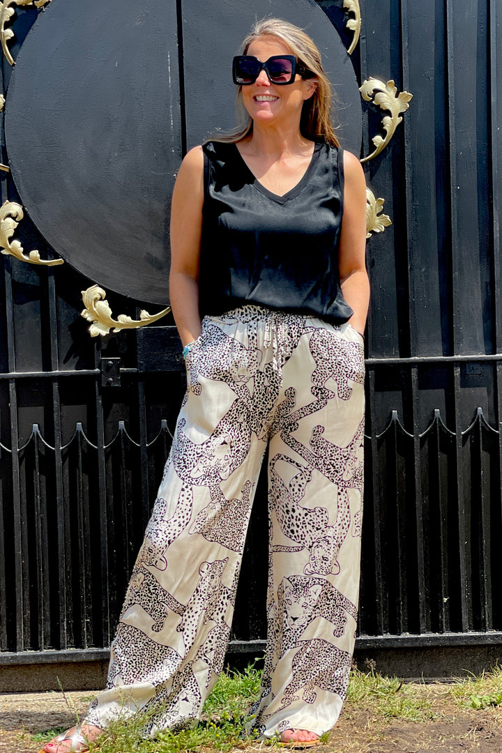 Evelyn Wide Leg Trousers