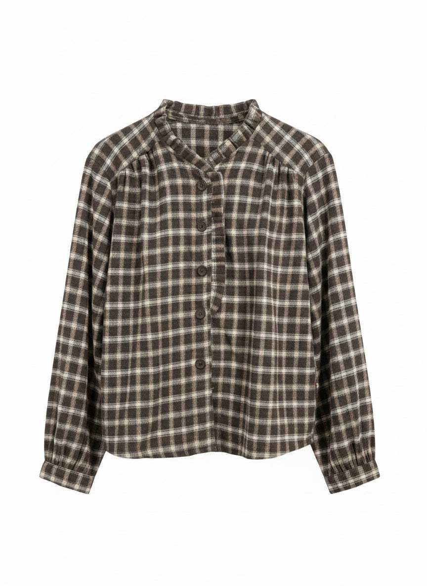 Laurie Check Plaid Blouse