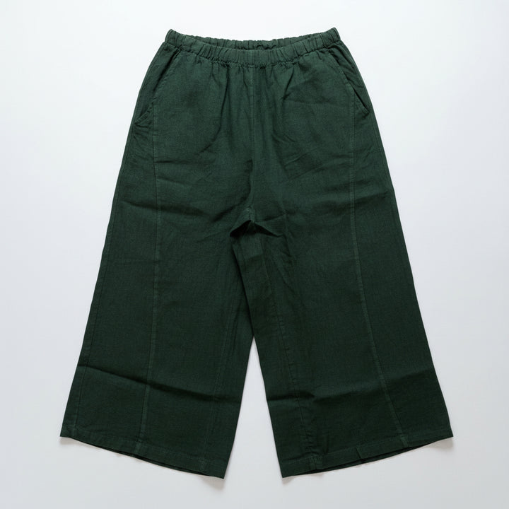 Riva Wide Leg 100% Linen Cropped Trousers