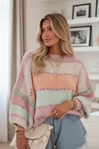 Fiona Pastel Stripe Jumper