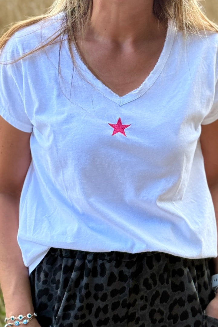 Pink STAR T Shirt