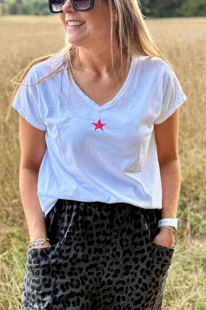 Pink STAR T Shirt