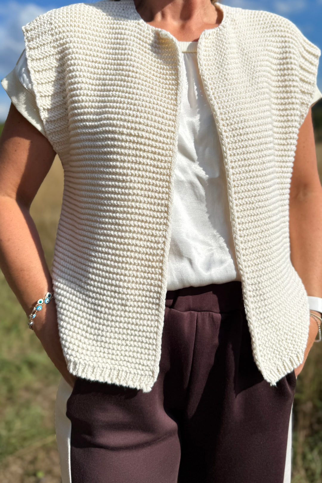 Pia Knit Gilet Waistcoat