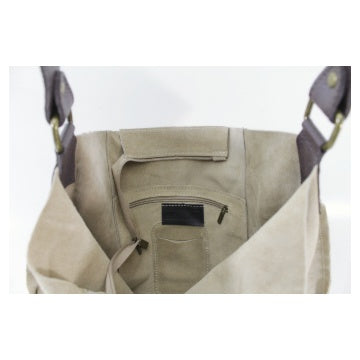 Pisa Beige Suede Bucket Bag
