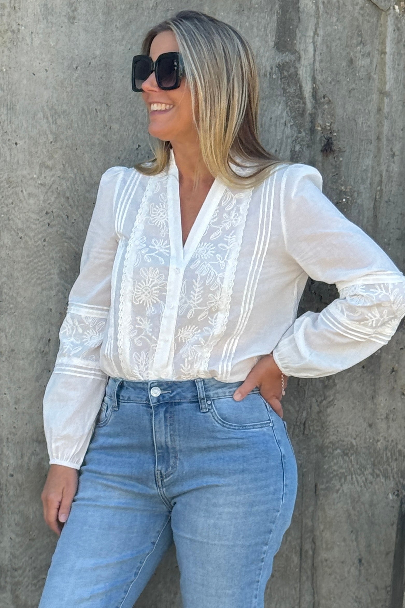 Millie V Neck Blouse