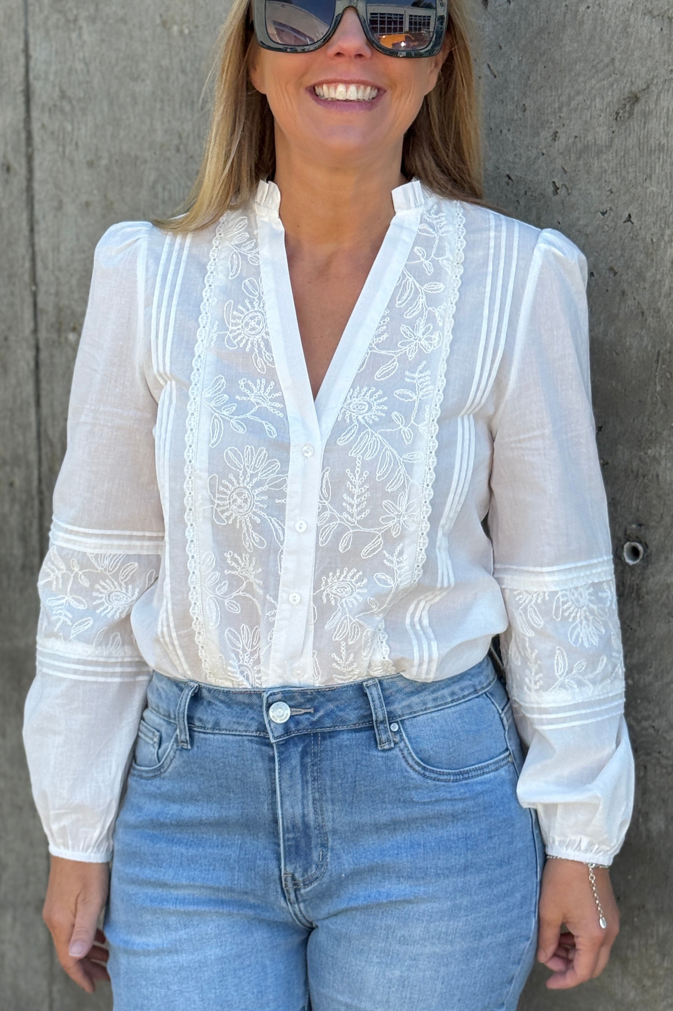 Millie V Neck Blouse