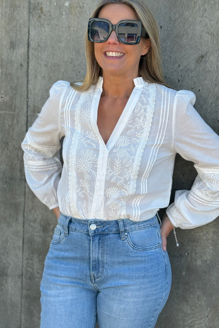 Millie V Neck Blouse